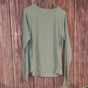 Quince Olive Green Long Sleeve Top